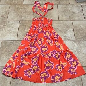 Grace Karin Strapless Dress with Vibrant Floral Pattern